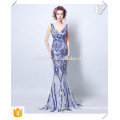 Custom Made Full Length Elegant Blue Sweet Heart Fishtail Bodycon Gown Mermaid Long Evening Dresses